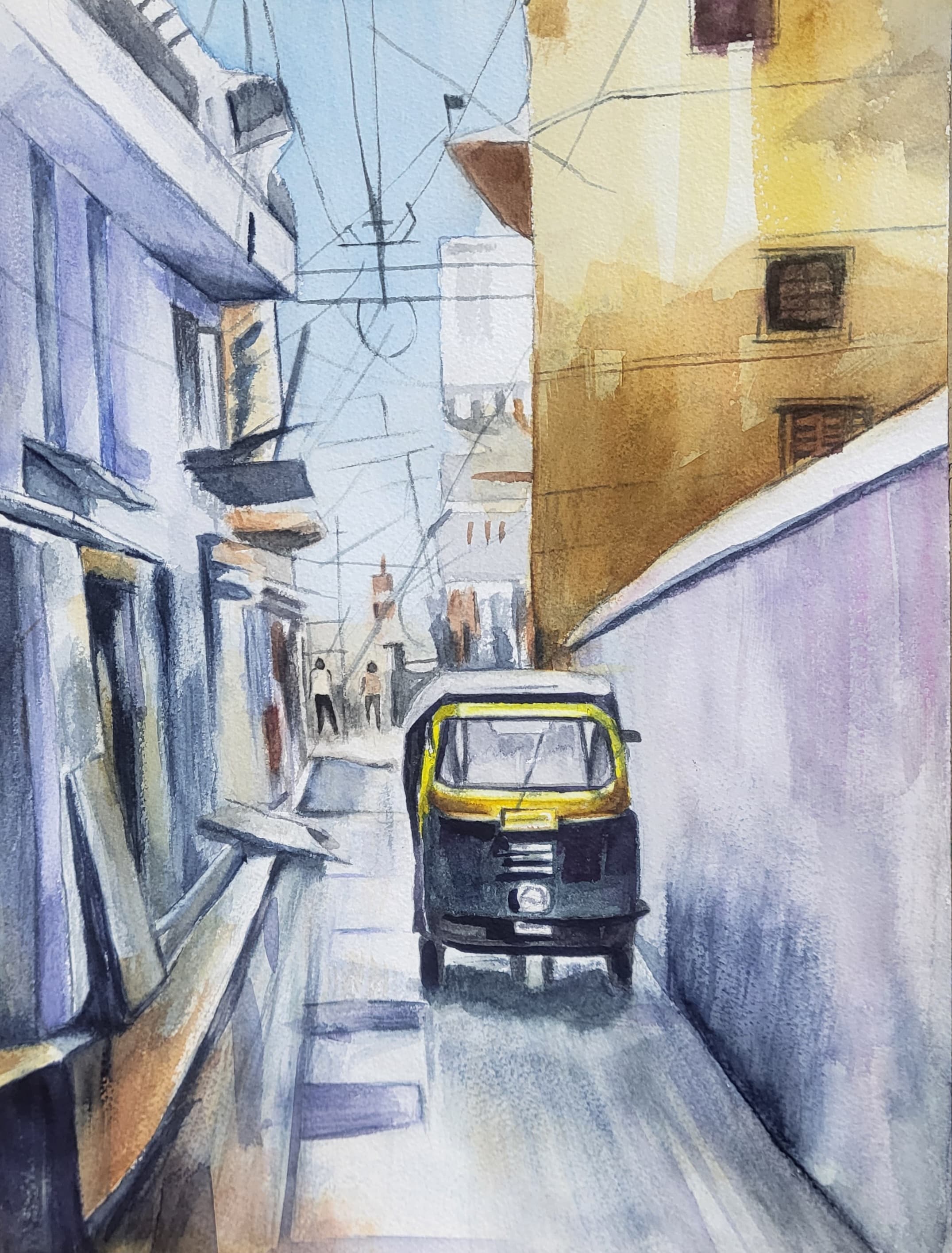 오토릭샤가 달리는 풍경